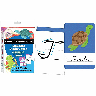 Shell Education Teacher Created Materials Cursive Practice Alphabet Flash Cards (155899)