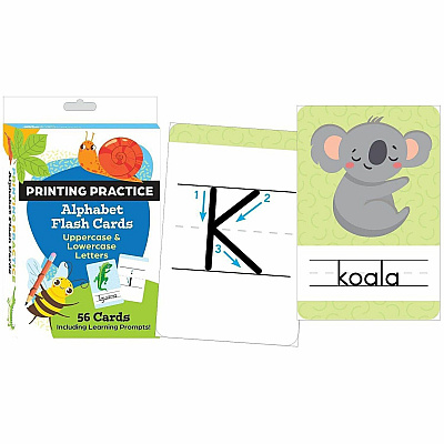Shell Education Teacher Created Materials Printing Practice Alphabet Flash Cards (155898)