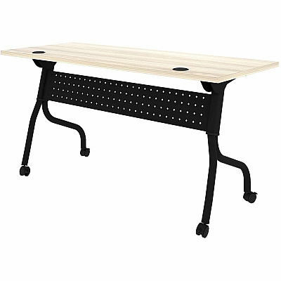 Lorell Modern Elm/Black Flip-Up Training Tables (66376)