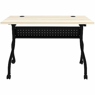 Lorell Modern Elm/Black Flip-Up Training Tables (66377)