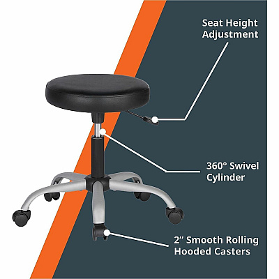 NuSparc Anti-Microbial PVC Backless Stool (FCH205VNBK)