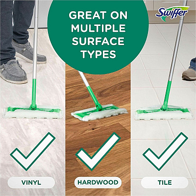 Swiffer Sweep and Mop Deluxe, 2-in-1 Floor Mopping and Sweeping Kit (16519)