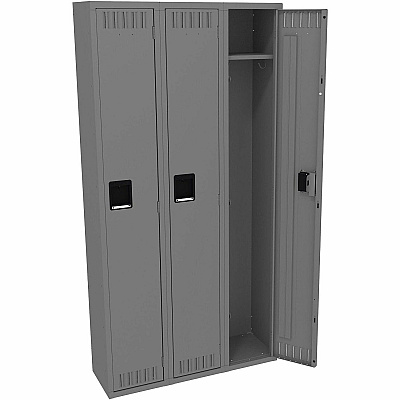 Tennsco Single-Tier 3-Wide Steel Lockers (STS121272CMG)