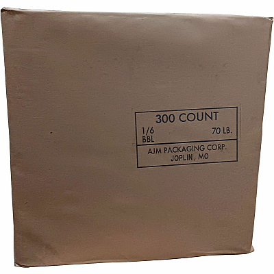AJM Packaging Packaging Packaging AJM Packaging Packaging 1/6 BBL #70 Kraft Paper Grocery Sacks (HS70NP3CES)