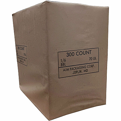 AJM Packaging Packaging Packaging AJM Packaging Packaging 1/6 BBL #70 Kraft Paper Grocery Sacks (HS70NP3CES)