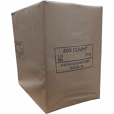 AJM Packaging Packaging Packaging AJM Packaging Packaging 1/6 BBL #57 Kraft Paper Grocery Sacks (GS57NP5CES)