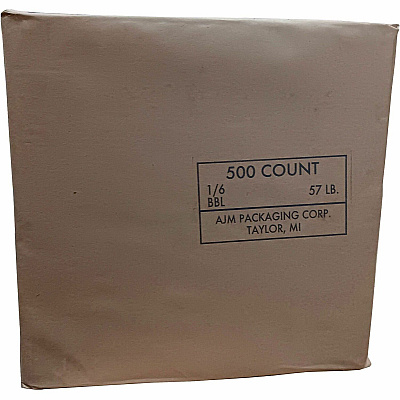 AJM Packaging Packaging Packaging AJM Packaging Packaging 1/6 BBL #57 Kraft Paper Grocery Sacks (GS57NP5CES)