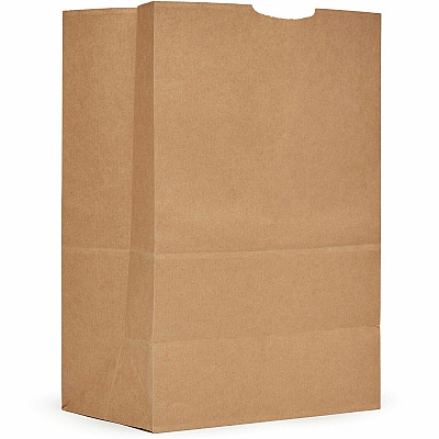AJM Packaging Packaging Packaging AJM Packaging Packaging 1/6 BBL #57 Kraft Paper Grocery Sacks (GS57NP5CES)