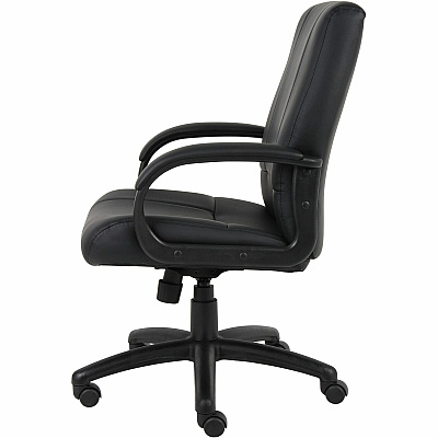 BOSS Caressoftplus Vinyl Executive Mid Back Chair (7906)