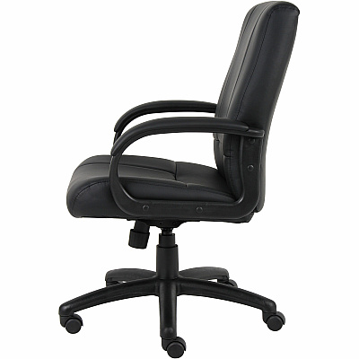 BOSS Caressoftplus Vinyl Executive Mid Back Chair (7906)