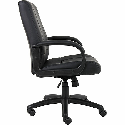 BOSS Caressoftplus Vinyl Executive Mid Back Chair (7906)