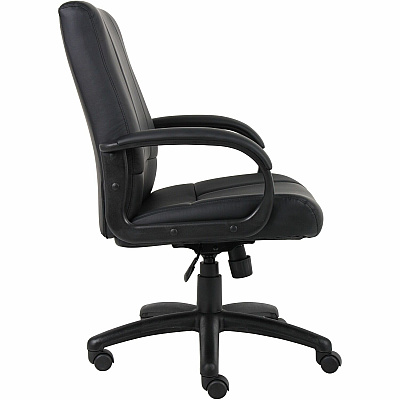 BOSS Caressoftplus Vinyl Executive Mid Back Chair (7906)