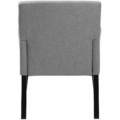 BOSS Box Arm Guest, Accent or Dining Chair W/Black Base (659MG)