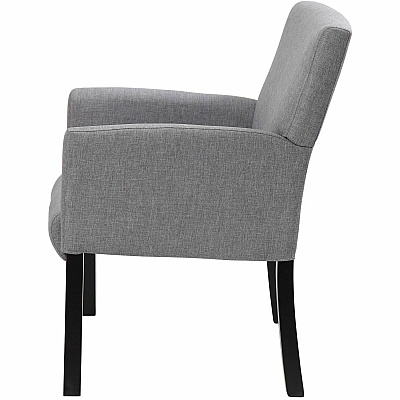 BOSS Box Arm Guest, Accent or Dining Chair W/Black Base (659MG)