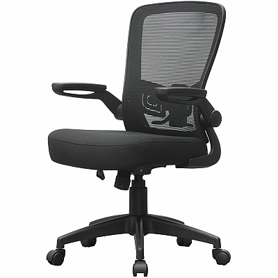 BOSS Flip Arm Mesh Back Task Chair (6366BKBK)