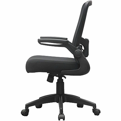 BOSS Flip Arm Mesh Back Task Chair (6366BKBK)