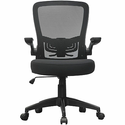 BOSS Flip Arm Mesh Back Task Chair (6366BKBK)