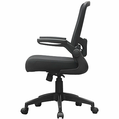 BOSS Flip Arm Mesh Back Task Chair (6366BKBK)