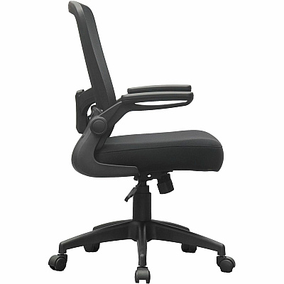 BOSS Flip Arm Mesh Back Task Chair (6366BKBK)