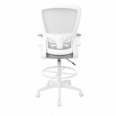 BOSS Mesh Flip-Arm Stool (16366WTGY)