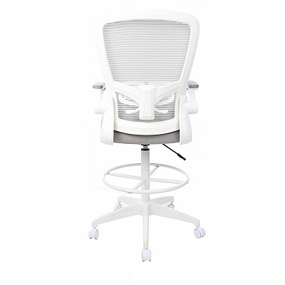 BOSS Mesh Flip-Arm Stool (16366WTGY)