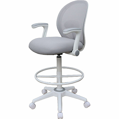 BOSS Mesh Flip-Arm Stool (1676WTGY)