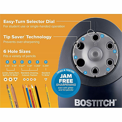 Bostitch Quiet Sharp 6 Electric Pencil Sharpener (EPS10BLK)