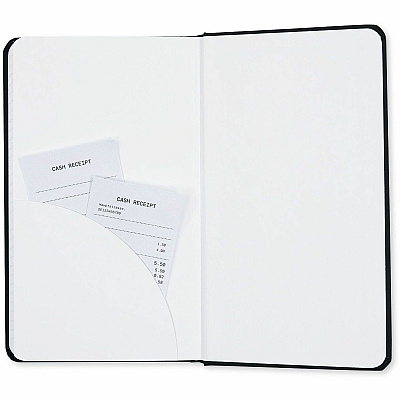 Dome Personal Journal - 5 x 8 Inch Hardcover Black Lined Journal Notebook (30009)