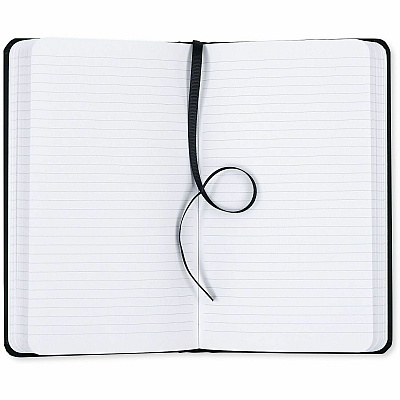 Dome Personal Journal - 5 x 8 Inch Hardcover Black Lined Journal Notebook (30009)