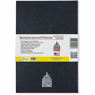 Dome Business Journal - 5 x 8 Inch Hardcover Professional Planner Notebook (40000)