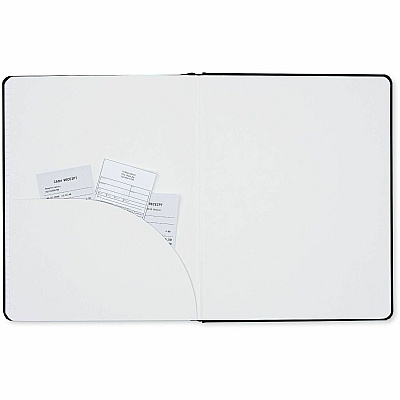 Dome Personal Journal - 8 x 10 Inch Hardcover Black Lined Journal Notebook (30013)