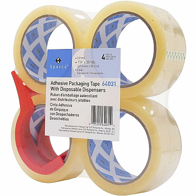 Sparco Heavy-duty Packaging Tape w/Dispenser (64031)
