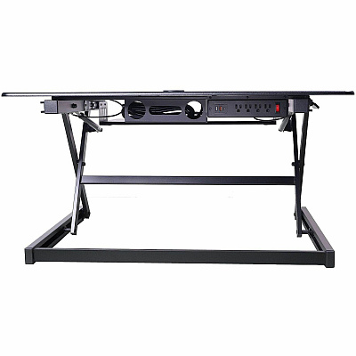 Rocelco DADRB-40-ACUSB Sit-to-Standing Desk Riser and Converter (RDADRB40ACUS)