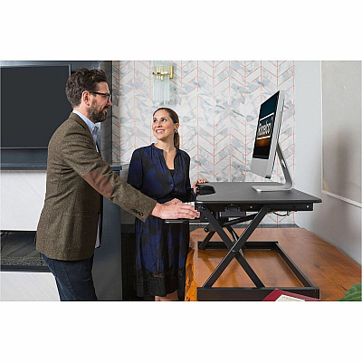 Rocelco DADRB-40-ACUSB Sit-to-Standing Desk Riser and Converter (RDADRB40ACUS)
