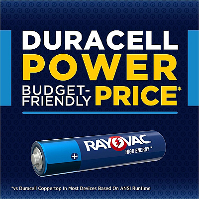 Rayovac Advanced High Energy AAA Batteries (82430PP)