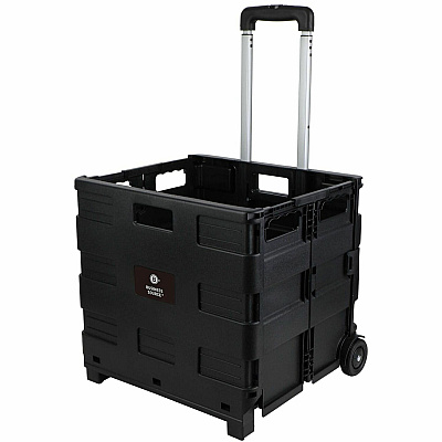 Business Source Stow-and-Go Mobile Storage Crate (14111CT)
