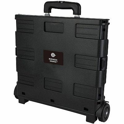 Business Source Stow-and-Go Mobile Storage Crate (14111CT)