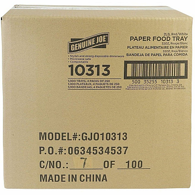Genuine Joe Paper Food Tray (10313)