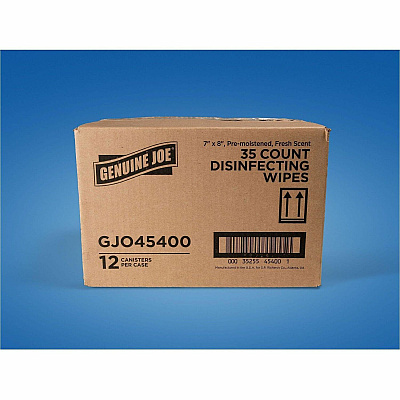 Genuine Joe Broad-Spectrum Disinfectant Wipes (45400)