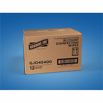 Genuine Joe Broad-Spectrum Disinfectant Wipes (45400)
