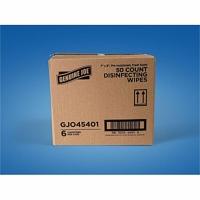 Genuine Joe Broad-Spectrum Disinfectant Wipes (45401)
