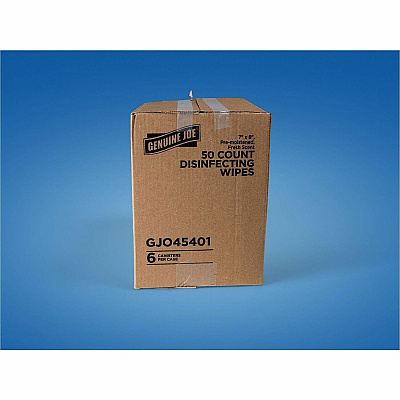 Genuine Joe Broad-Spectrum Disinfectant Wipes (45401)