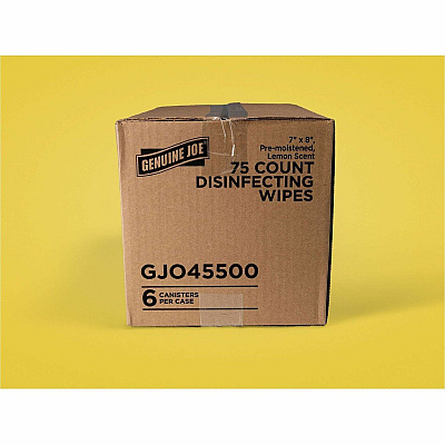 Genuine Joe Broad-Spectrum Disinfectant Wipes (45500)