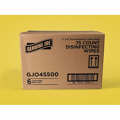 Genuine Joe Broad-Spectrum Disinfectant Wipes (45500)