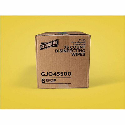 Genuine Joe Broad-Spectrum Disinfectant Wipes (45500)