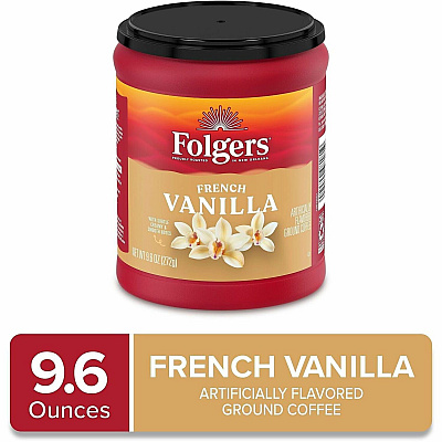 Folgers Ground French Vanilla Medium-Roast Ground Coffee (98181)