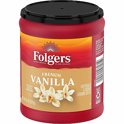 Folgers Ground French Vanilla Medium-Roast Ground Coffee (98181)