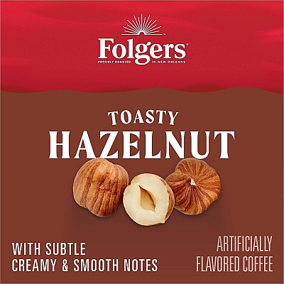 Folgers Ground Toasty Hazelnut Ground Coffee (11037)