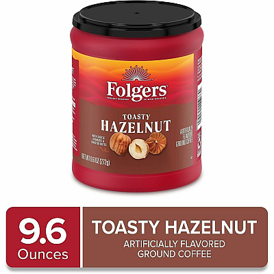 Folgers Ground Toasty Hazelnut Ground Coffee (11037)