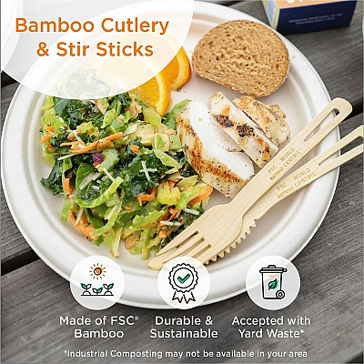  Compostable Bamboo Stir Sticks (SRBB75)
